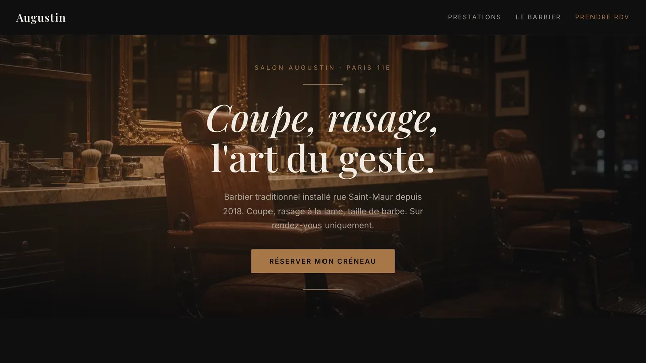 Aperçu du site — Barbier Augustin